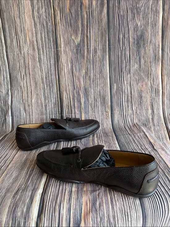 Harry\'s of London Dark Brown Leather Tassel Penny Loafers size 9 A new with tag main image 10